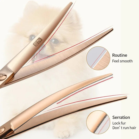 Fenice 6.5" / 7.0" Dog Grooming Scissors Gold FJS&HY - FENICE TOTEM
