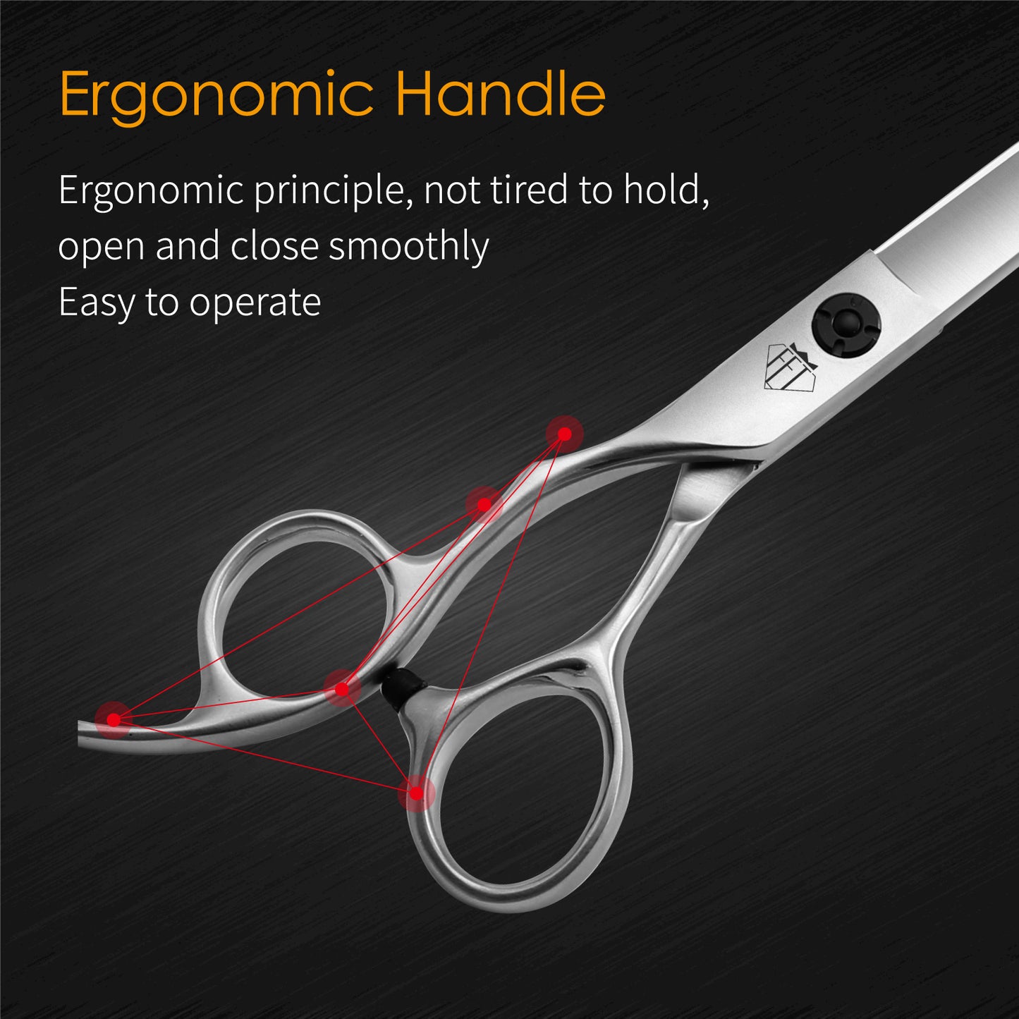 Fenice Totem 7.0" Left Handed Pet Shears - FENICE TOTEM