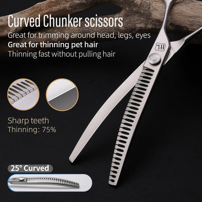 7.5" Pet Curved Chunker Shears - FENICE TOTEM