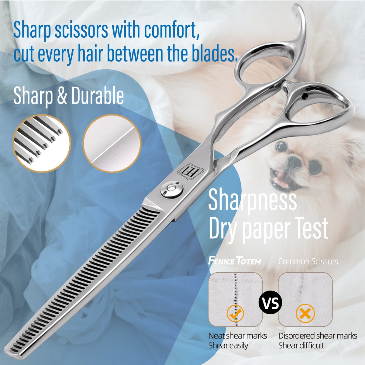 Fenice 6.5" Dog Grooming Scissors - FENICE TOTEM