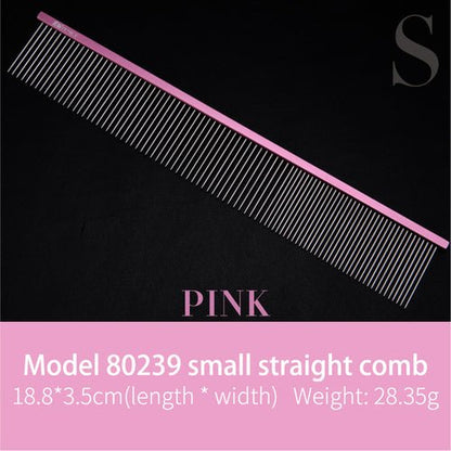 Fenice Metal Comb for Dogs Stainless Steel Pet Dog Cat Pin Comb Hair Brush Hairbrush Flea Comb Pets Acessorios Pet Grooming - FENICE TOTEM