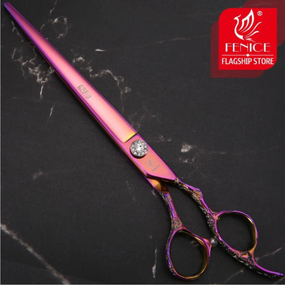 Fenice Professional 7.0 /7.5/8.0 inch pet grooming in dog hair trimmers scissors dog cutting grooming shears - FENICE TOTEM