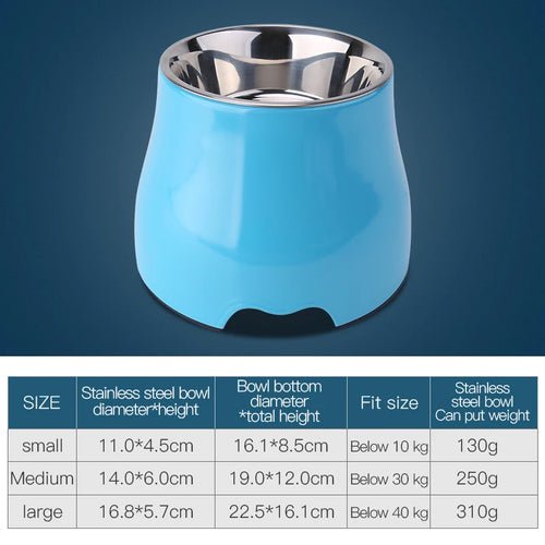 Fenice Pet Feeding Bowls Dog Food Water Feeder Stainless Steel Pet Drinking Dish Cat Puppy Supplies Small Dog Accessories - FENICE TOTEM