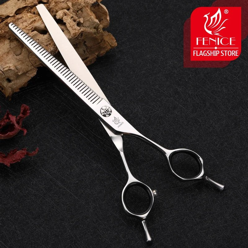 Fenice 7 inch pet dog grooming scissors dog scissors traceless tooth thinning shears for dogs products 70 - 80% rate - FENICE TOTEM