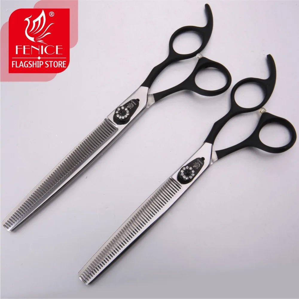 Fenice High Quality 7/7.5 inch dog grooming thinning scissors in dog shears makas tijeras thinning 35% - FENICE TOTEM