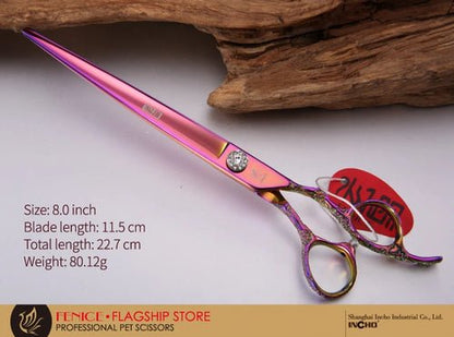 Fenice Professional 7.0 /7.5/8.0 inch pet grooming in dog hair trimmers scissors dog cutting grooming shears - FENICE TOTEM