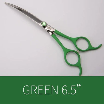 Fenice professional 6.5 inch pet curved scissors in dog scissors grooming cutting shears makas tijeras - FENICE TOTEM