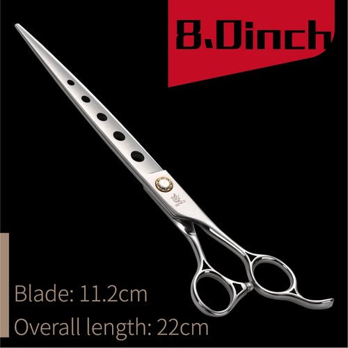 Fenice 7/7.5/8 Inch Jp440c Pet Dogs Gromming Scissors Straight Shears Sharp Edge Animals Cat Hair Cutting Barber Tools - FENICE TOTEM