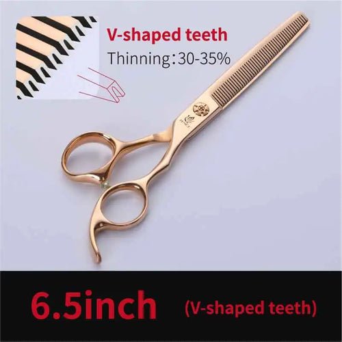 Fenice 6.5/7.0 inch Professional Pet Dog Grooming Scissors Dog Thinning Scissors Shears Animals Haircut Tools - FENICE TOTEM