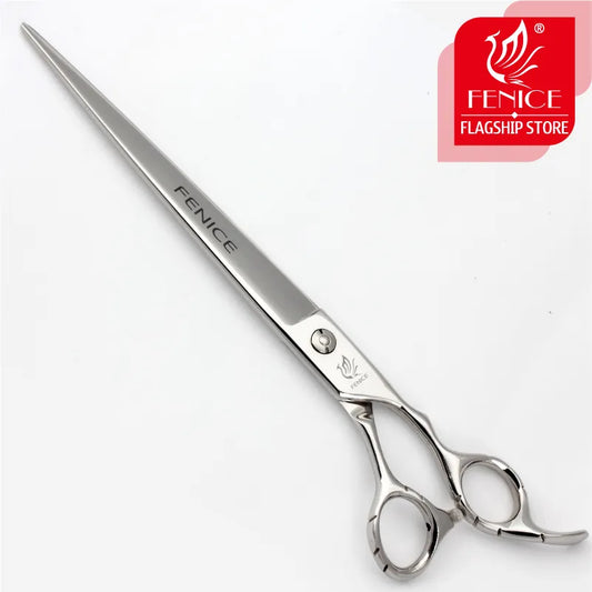 Fenice 7 /7.5/8/ 8.5/ 9 inch dog scissors for dog grooming straight cutting pet grooming shears ножницы tesoura non-slip handle
