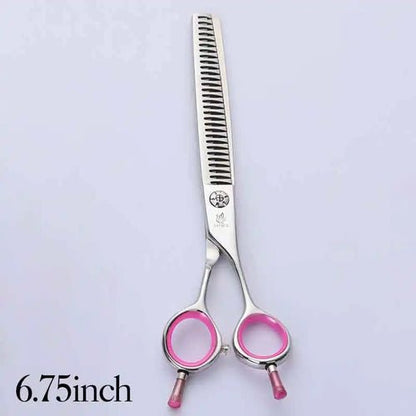 Fenice Japan 440C stainless steel 6.75/7 inch pet dog grooming scissors thinning shears for dogs thinning rate 70% - FENICE TOTEM