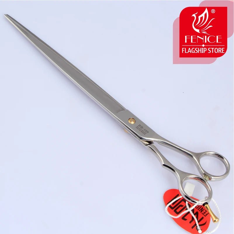 Fenice high - end 10 inch Professional pet scissors for dog grooming scissors cutting straight shears - FENICE TOTEM