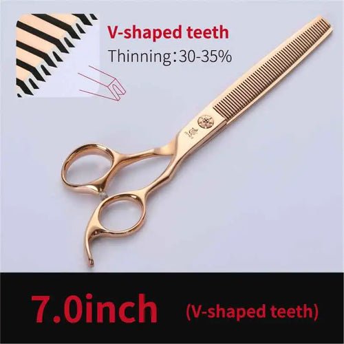 Fenice 6.5/7.0 inch Professional Pet Dog Grooming Scissors Dog Thinning Scissors Shears Animals Haircut Tools - FENICE TOTEM