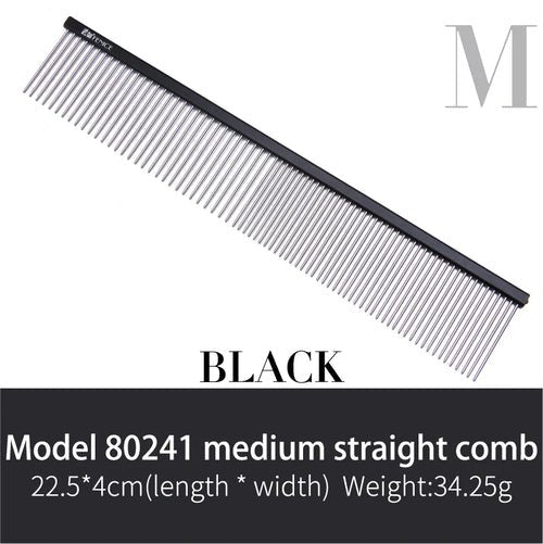 Fenice Metal Comb for Dogs Stainless Steel Pet Dog Cat Pin Comb Hair Brush Hairbrush Flea Comb Pets Acessorios Pet Grooming - FENICE TOTEM