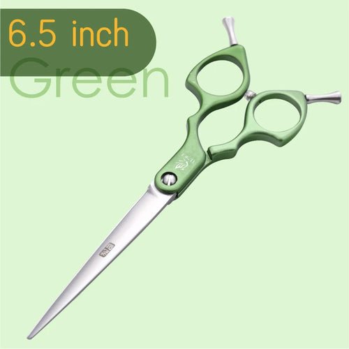 Fenice Jp440c Colorful 6.5 7.0 Inch Stainless Steel Pet Cutting Straight Scissors for Dog Grooming Dog Hair Scissors Cutter - FENICE TOTEM