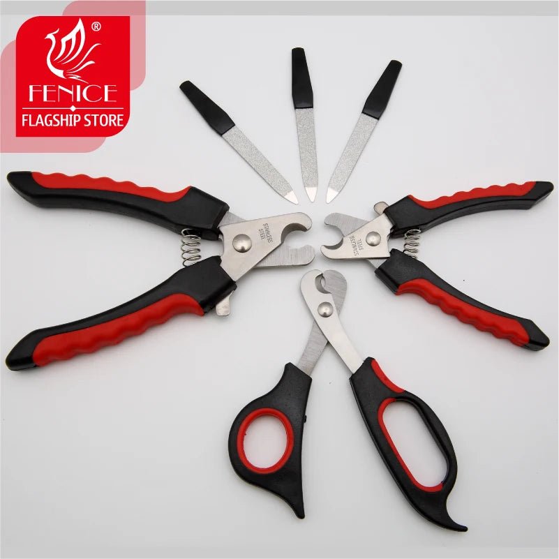 Fenice Stainless Steel Pet Grooming Scissors Dog Cats Professional Nail Clipper Cutter Scissors - FENICE TOTEM