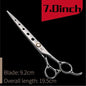 Fenice 7/7.5/8 Inch Jp440c Pet Dogs Gromming Scissors Straight Shears Sharp Edge Animals Cat Hair Cutting Barber Tools - FENICE TOTEM