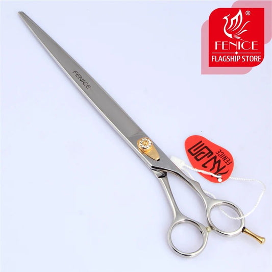 Fenice high - end 10 inch Professional pet scissors for dog grooming scissors cutting straight shears - FENICE TOTEM