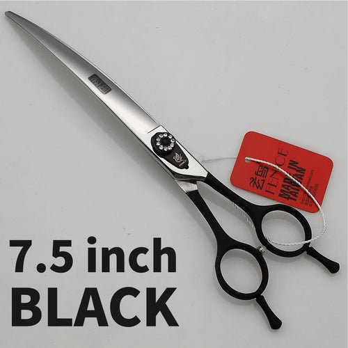 Fenice Professional Pet Grooming Scissors Up&Down Dogs Curved Scissors Shears 7/7.5/8.0inch tesoura cachorro - FENICE TOTEM