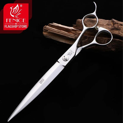 Fenice 7.25 inch Japan 440C Pet Grooming Straight Cutting Scissors Pet Groomer Accesory Japan 440C Dogs/Cats Hair Cutting Shear - FENICE TOTEM