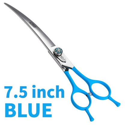 Fenice Professional Pet Grooming Scissors Up&Down Dogs Curved Scissors Shears 7/7.5/8.0inch tesoura cachorro - FENICE TOTEM