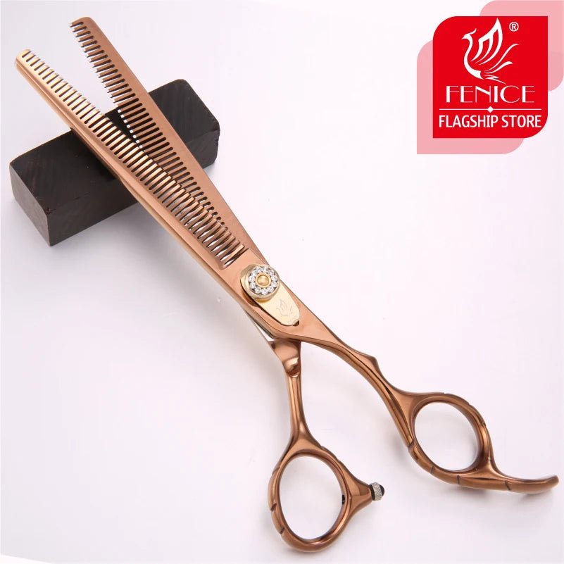 Fenice 7.0 inch Double Teeth Pet Thinning Scissors Professional Dog Pet Grooming Scissors Animals Haircut Thinning 20 - 30% - FENICE TOTEM