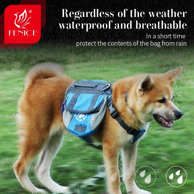 Fenice Professional Multi - Function Detachable Waterproof Breathable high - capacity Adjustable Pet Dog Bag Outdoor Backpa - FENICE TOTEM