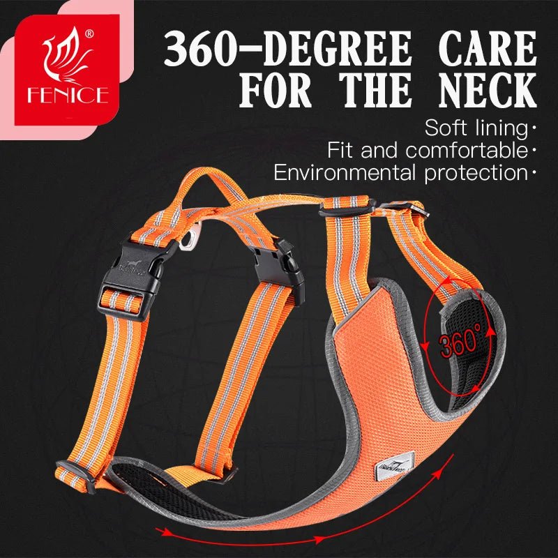 Fenice Professionable I - shaped Outdoor Pet dog Reflective Gypsophila Sturdy Chest Strap - FENICE TOTEM