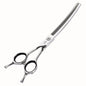 Fenice 7 inch left hand pet dog grooming scissors dog scissors curved chunker&thinning scissors shears for pet supplies - FENICE TOTEM