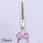 Fenice Japan 440C stainless steel 6.75/7 inch pet dog grooming scissors thinning shears for dogs thinning rate 70% - FENICE TOTEM