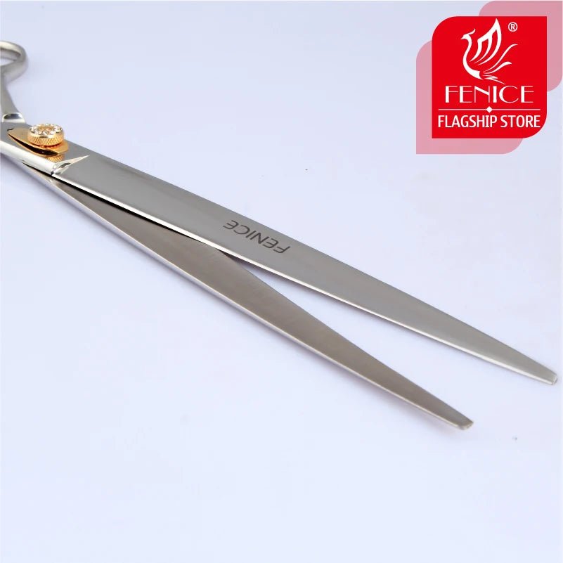 Fenice high - end 10 inch Professional pet scissors for dog grooming scissors cutting straight shears - FENICE TOTEM