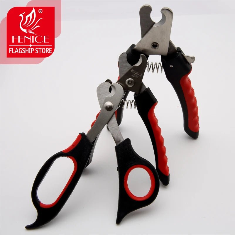 Fenice Stainless Steel Pet Grooming Scissors Dog Cats Professional Nail Clipper Cutter Scissors - FENICE TOTEM