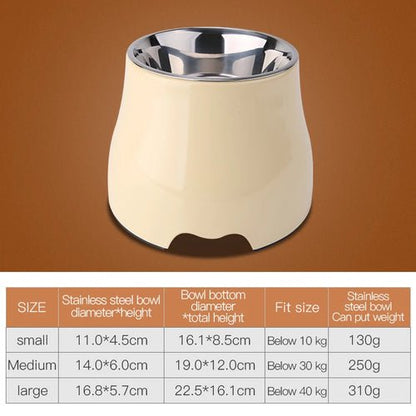 Fenice Pet Feeding Bowls Dog Food Water Feeder Stainless Steel Pet Drinking Dish Cat Puppy Supplies Small Dog Accessories - FENICE TOTEM