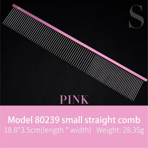 Fenice Metal Comb for Dogs Stainless Steel Pet Dog Cat Pin Comb Hair Brush Hairbrush Flea Comb Pets Acessorios Pet Grooming - FENICE TOTEM