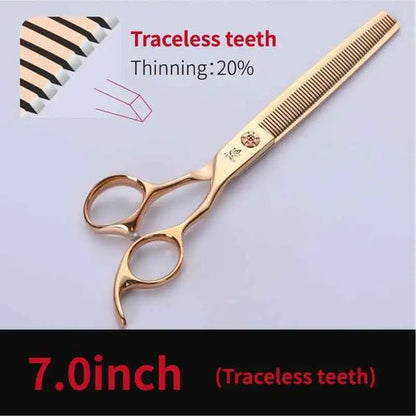 Fenice 6.5/7.0 inch Professional Pet Dog Grooming Scissors Dog Thinning Scissors Shears Animals Haircut Tools - FENICE TOTEM