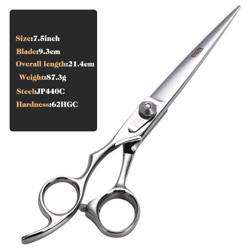 Fenice 7.5 inch Professional Pet Grooming Scissors Cutting Shears Left Handed Scissors for Pet Beautician - FENICE TOTEM