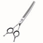 Fenice 7 inch left hand pet dog grooming scissors dog scissors curved chunker&thinning scissors shears for pet supplies - FENICE TOTEM