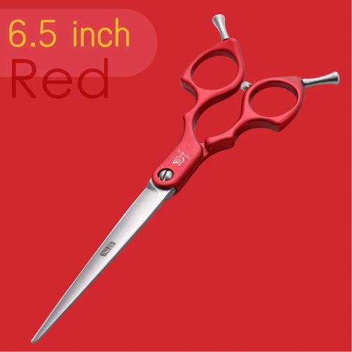 Fenice Jp440c Colorful 6.5 7.0 Inch Stainless Steel Pet Cutting Straight Scissors for Dog Grooming Dog Hair Scissors Cutter - FENICE TOTEM