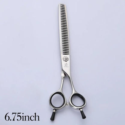 Fenice Japan 440C stainless steel 6.75/7 inch pet dog grooming scissors thinning shears for dogs thinning rate 70% - FENICE TOTEM