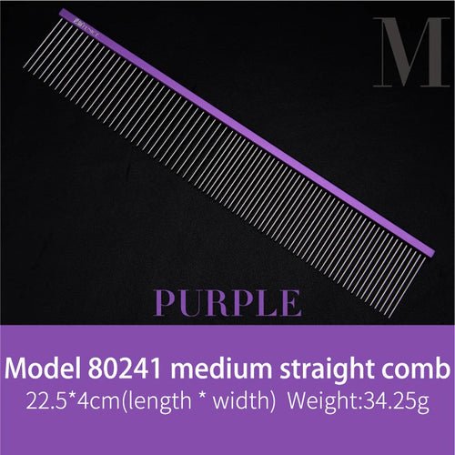 Fenice Metal Comb for Dogs Stainless Steel Pet Dog Cat Pin Comb Hair Brush Hairbrush Flea Comb Pets Acessorios Pet Grooming - FENICE TOTEM