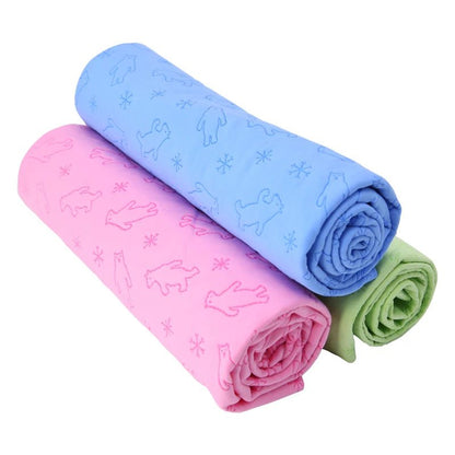 Fenice Pet Bath Towel Soft Lint - free Dogs Cats Bath Towels Absorbent And Quick - drying Large Thick Towel - FENICE TOTEM