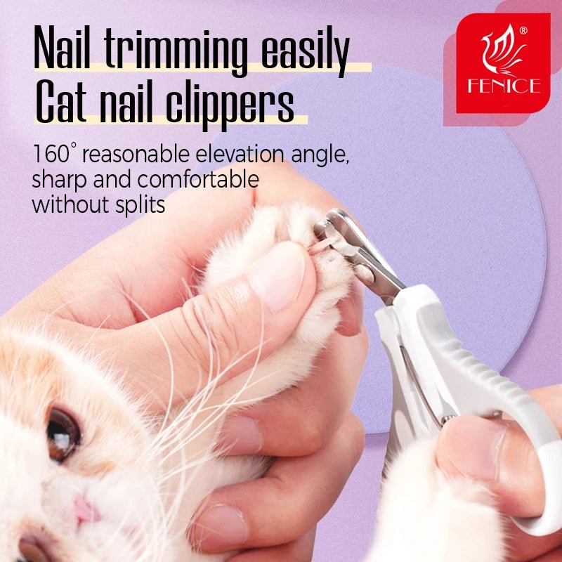 Fenice Pet Nail Scissors Dog Cat Nail Claw Grooming Scissors Pet Nails Clipper Trimmer Supplies For Dog Cat Bird Rabbit - FENICE TOTEM