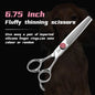 Fenice Professional 6/6.75/7/7.5 Inch Pet Scissors For Dog Grooming Straight&Thinner&Curved&Chunker Grooming Shears Tool Set - FENICE TOTEM