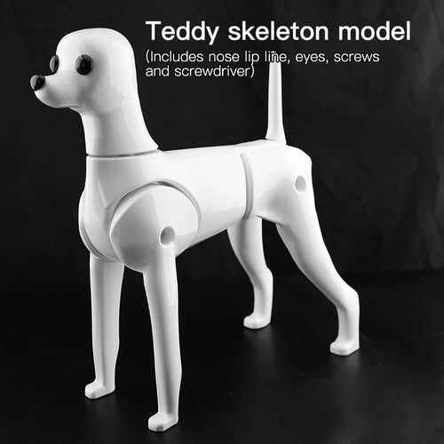 Fenice Pet Simulation Hair Grooming Fake Dog Model Practice Dog Standard Skeleton Model Dog Full Body Fake Hair - FENICE TOTEM