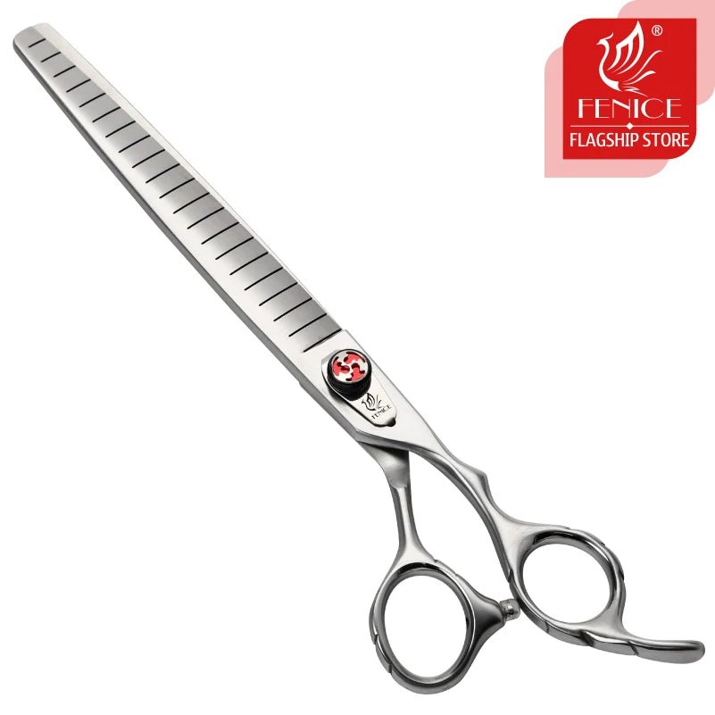 Fenice Professional JP440C 7.5 inch Pet Fluffy Thinning Grooming Scissors Dog Scissors Thinner Shears Rate 80% - FENICE TOTEM