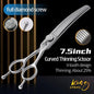 Fenice High Quality 7.0/7.5 Inch Professional Dog Grooming Shears Curved Chunker Thinning Scissors FEKWY - FENICE TOTEM