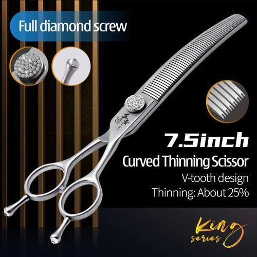 Fenice Dog Grooming Scissors Diamond Screw 7/7.5 Inch WZWY - MTX - FENICE TOTEM