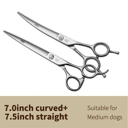 Fenice 7.0 7.5 8.0 inch professional dog cutting grooming pet scissors for dog straight grooming shears tijeras tesoura - FENICE TOTEM