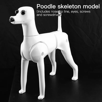 Fenice Pet Simulation Hair Grooming Fake Dog Model Practice Dog Standard Skeleton Model Dog Full Body Fake Hair - FENICE TOTEM