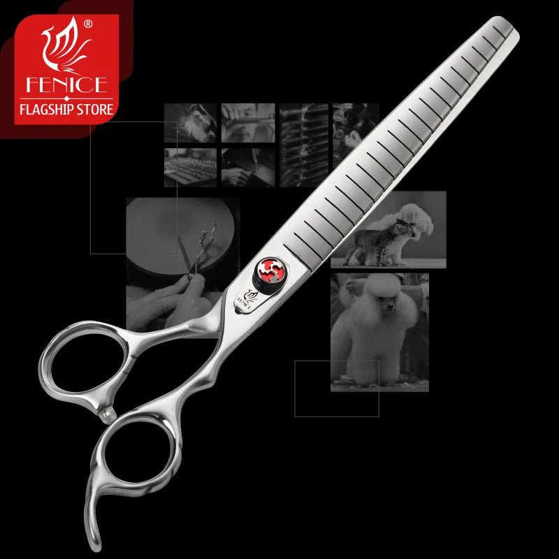 Fenice 7.0/7.5 inch Professional Dog Grooming Scissors JP440C Cutting Thinning Shears Pets Supplies for Pet Beauticians Groomers - FENICE TOTEM